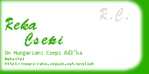 reka csepi business card